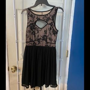 Black Formal Floral Dress